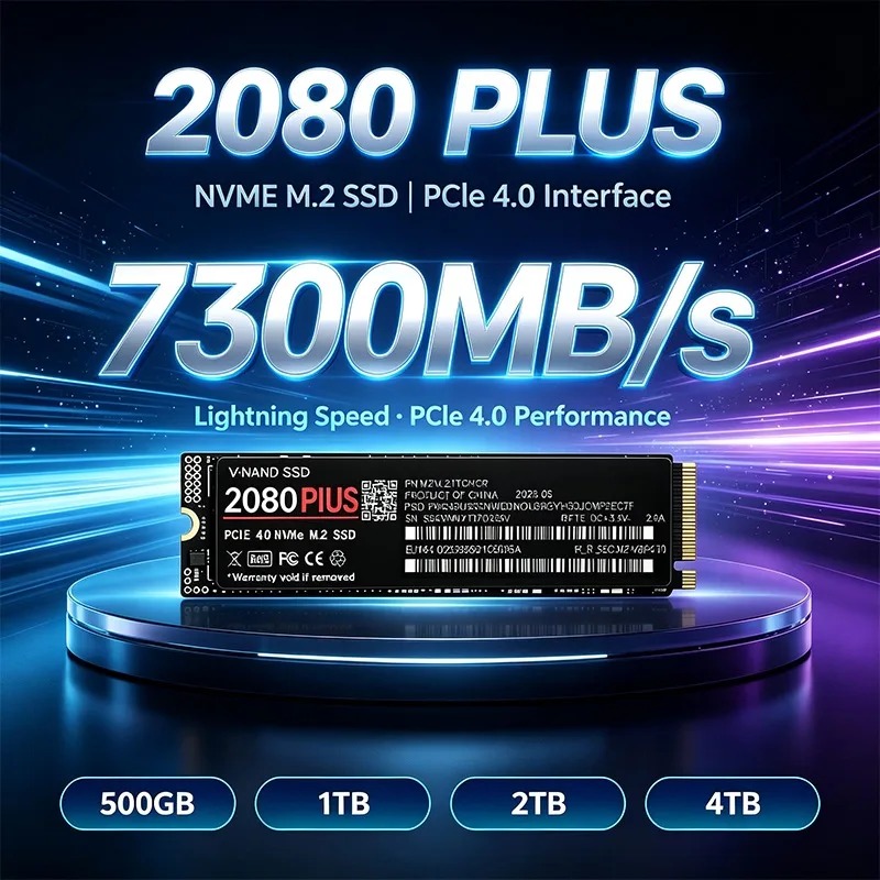 NEW 2080 PLUS NVMe M.2 2280 SS - M.2 Nvme 4Tb Pcie 4.0 Ssd recension och pris